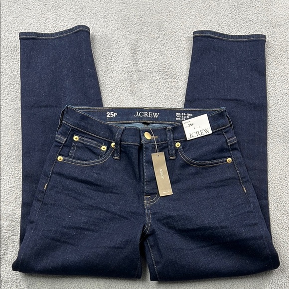 NEW J Crew 25, 0 P 03' Slim DM2763 Dark‎ Blue Denim Jeans - Picture 1 of 13